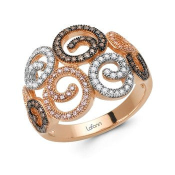 Multi-Colored Swirls Ring - Lafonn R0023MLR